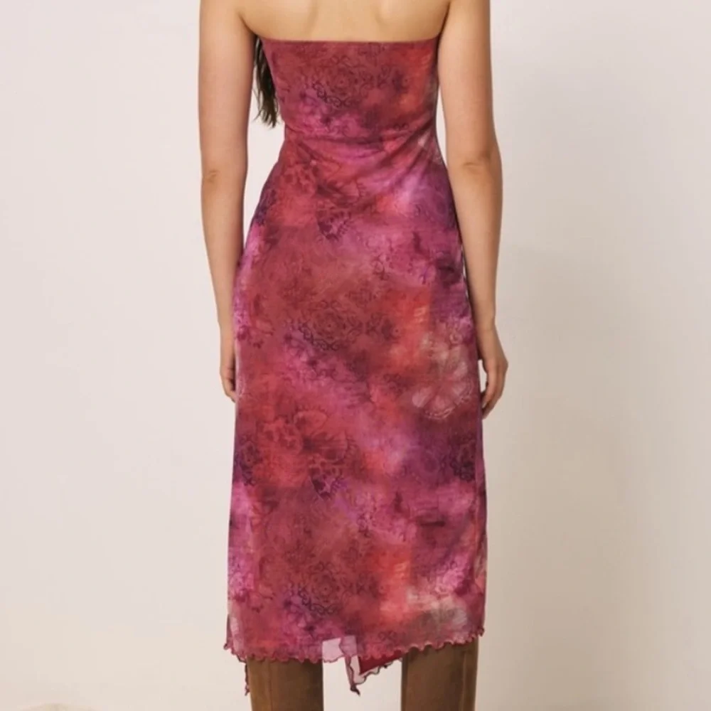 UO Samara Mesh Strapless Midi Dress - Picture 5 of 8